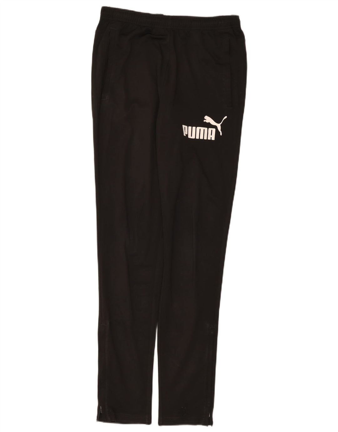 Puma Mens Graphic Tracksuit Trousers Small Black Polyester