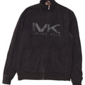 Michael Kors Mens Graphic Tracksuit Top Jacket Medium Black Cotton