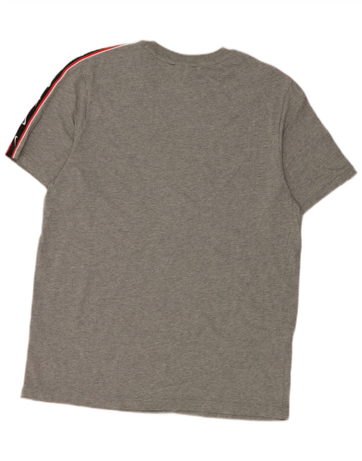 Nike Mens Graphic T-Shirt Top Large Grey Colourblock Cotton