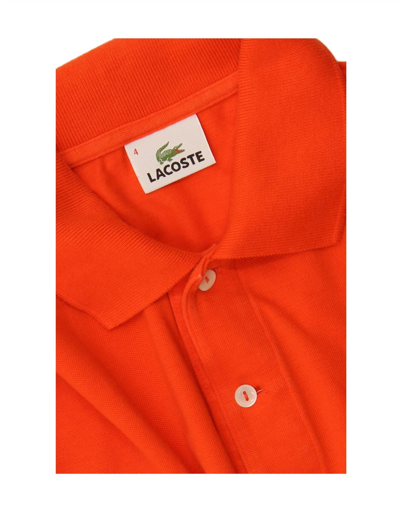 LACOSTE Mens Polo Shirt Size 4 Medium Orange Cotton Vintage Lacoste and Second-Hand Lacoste from Messina Hembry 