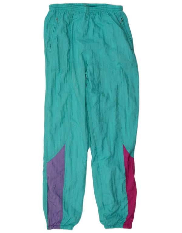 Diadora Mens Tracksuit Trousers Large Turquoise Colourblock Polyamide