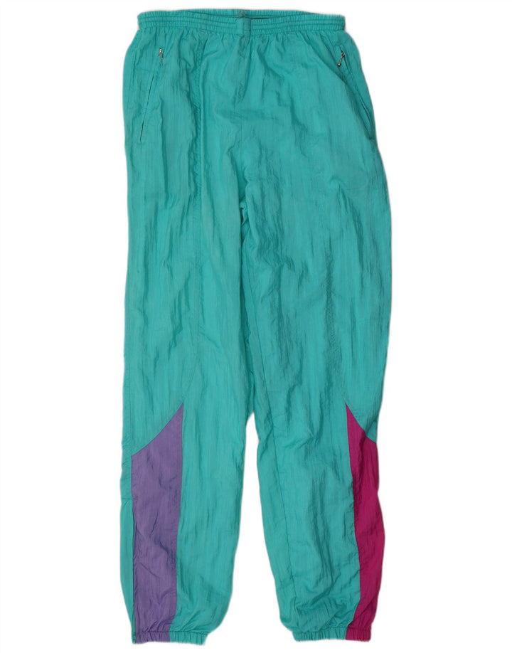 Diadora Mens Tracksuit Trousers Large Turquoise Colourblock Polyamide