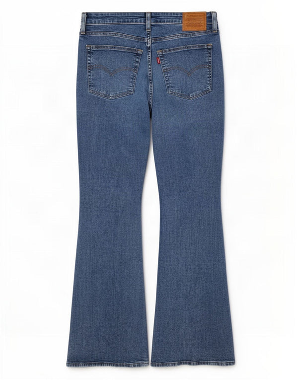 Levi's Womens 726 Flared Jeans W30 L30 Blue Cotton