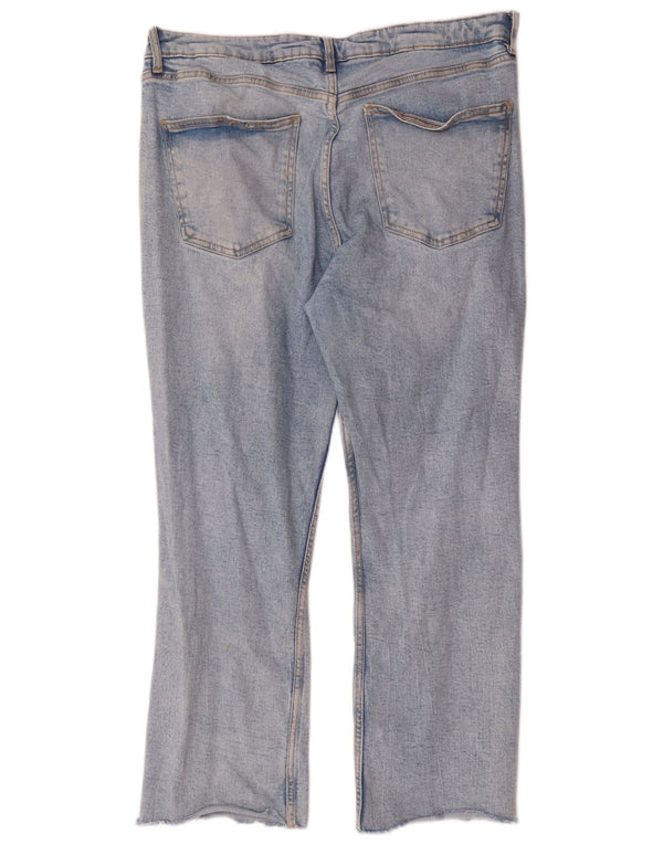 Zara Womens Straight Jeans EU 46 2XL W36 L26 Blue Cotton