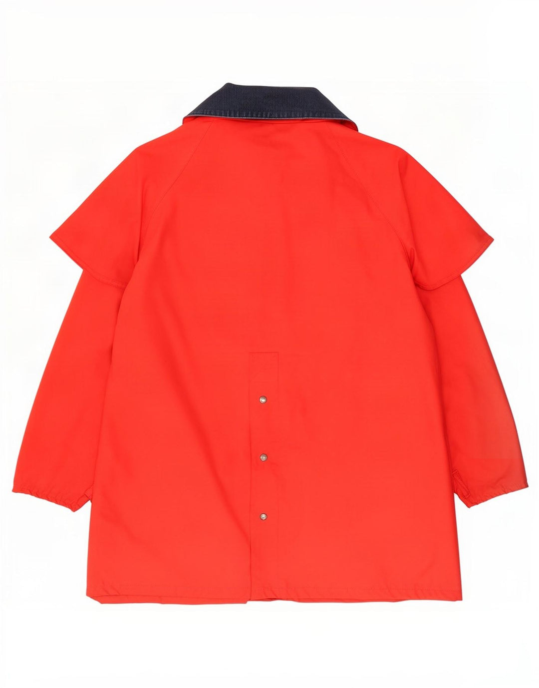 Puffa Womens Oversized Capelet Coat UK 18 XL Red Colourblock Polyester
