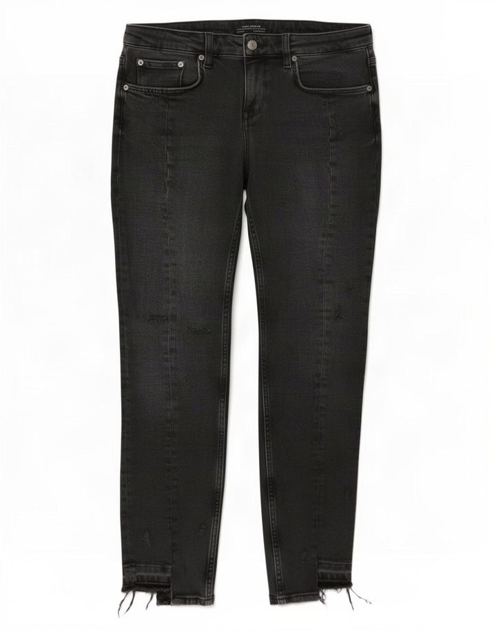 Zara Womens Distressed Slim Jeans EU 38 Small W28 L27 Grey