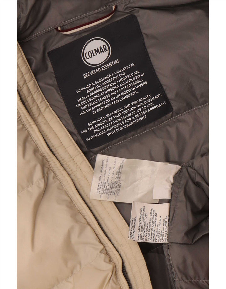Colmar Womens Hooded Padded Coat IT 42 Medium White Polyamide