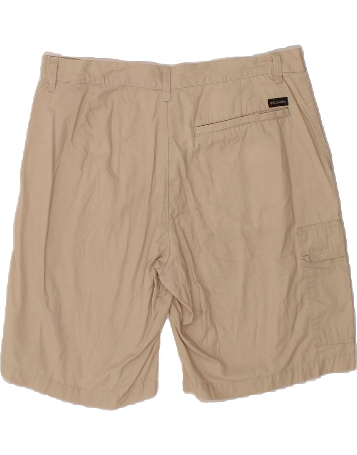 COLUMBIA Mens Cargo Shorts W36 Large Beige Cotton Vintage Columbia and Second-Hand Columbia from Messina Hembry 