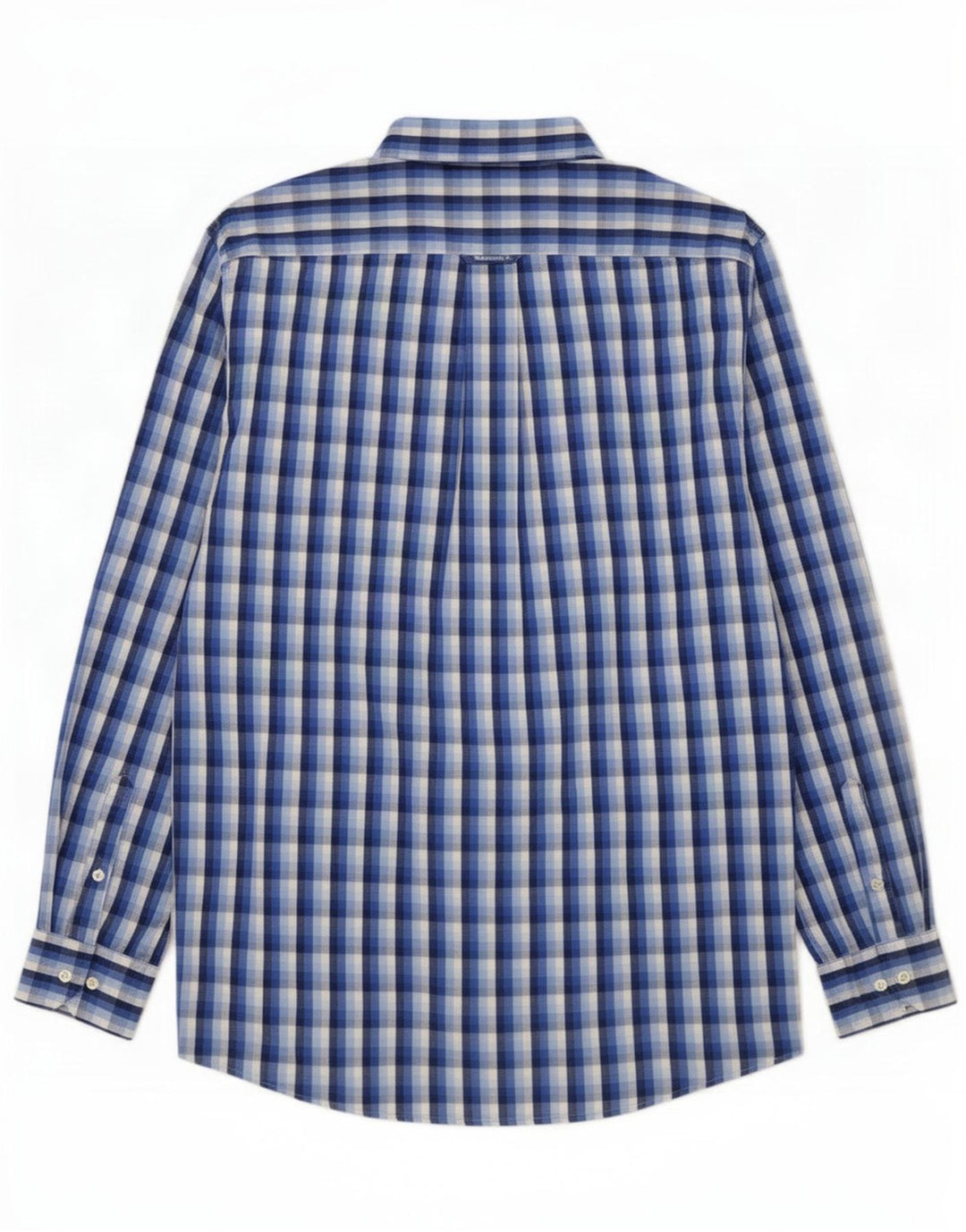 Gant Mens Shirt Large Blue Check Cotton