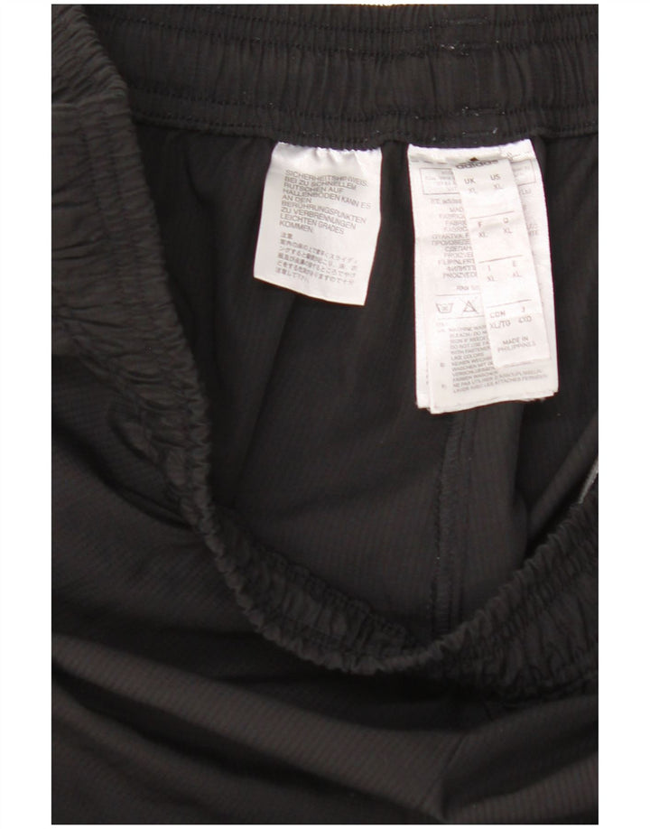 ADIDAS Mens Climalite Tracksuit Trousers XL Black Polyester
