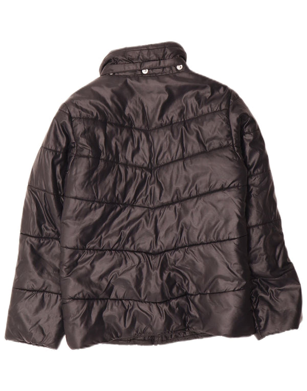 NIKE Girls Padded Jacket 12-13 Years Large Black Nylon