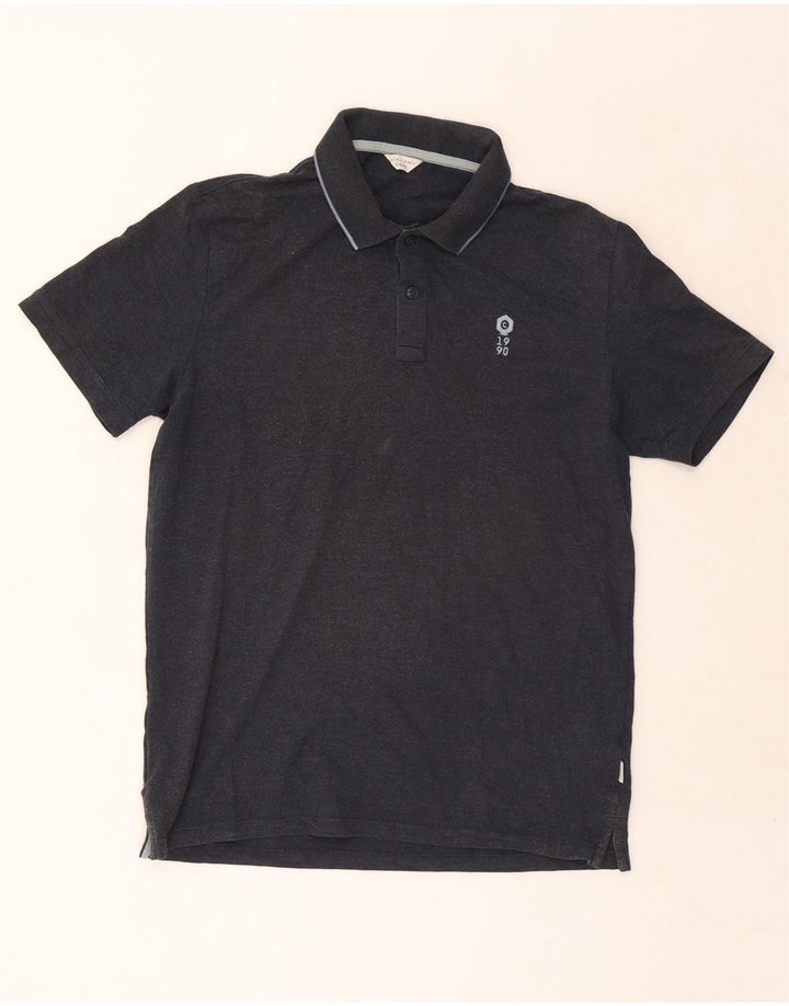 Jack & Jones Mens Polo Shirt Large Navy Blue Cotton