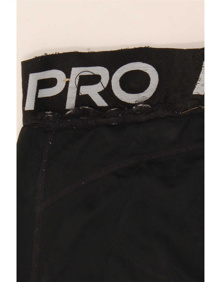 Nike Girls Graphic Leggings 13-14 Years Black Polyester