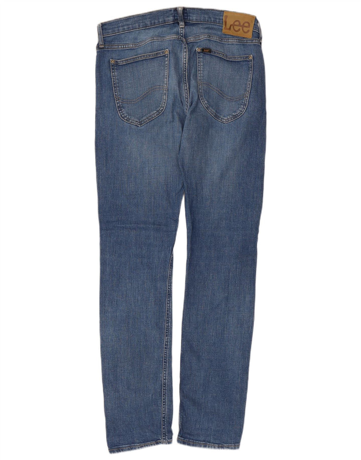 Lee Mens Luke Slim Jeans W30 L32 Blue Cotton