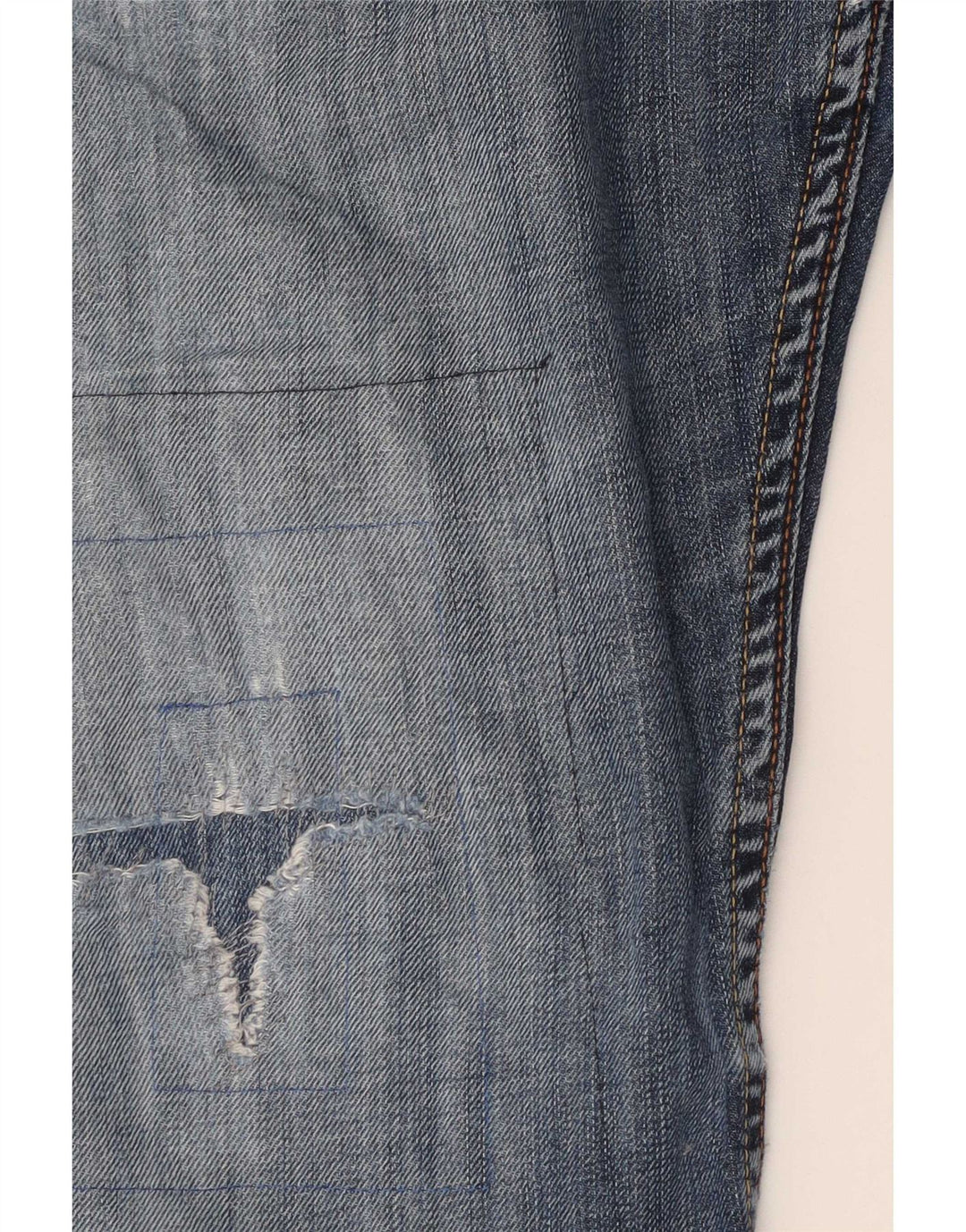 Levi's Mens 507 Distressed Bootcut Jeans W34 L30 Blue Cotton