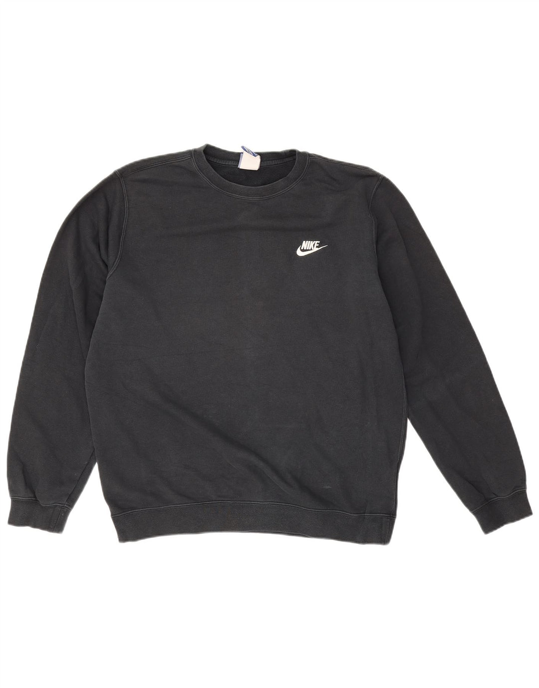 NIKE Mens Sweatshirt Jumper Medium Black Cotton