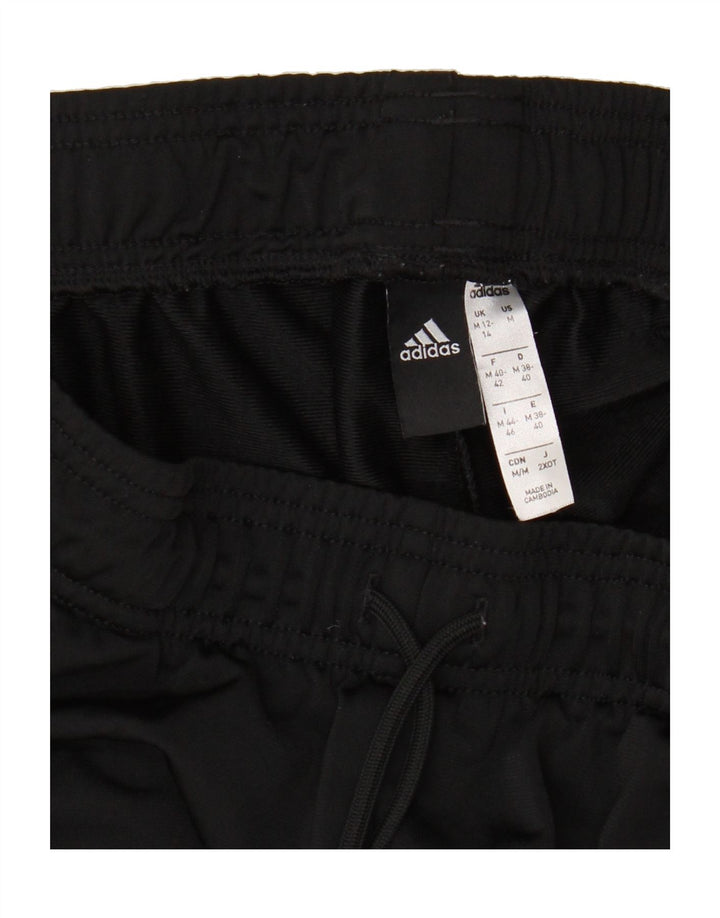 ADIDAS Womens Tracksuit Trousers Joggers UK 12/14 Medium  Black Polyester Vintage Adidas and Second-Hand Adidas from Messina Hembry 