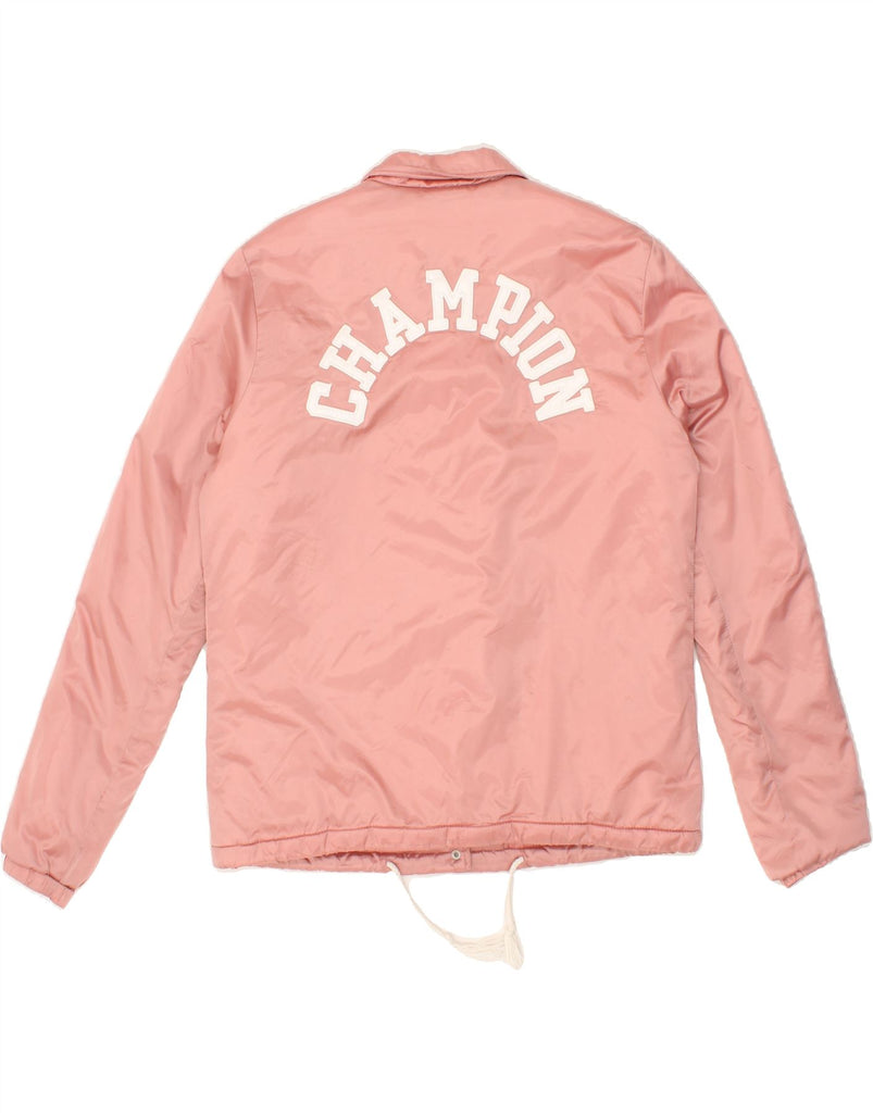 CHAMPION Womens Graphic Bomber Jacket UK 16 Large Pink Vintage Champion and Second-Hand Champion from Messina Hembry 