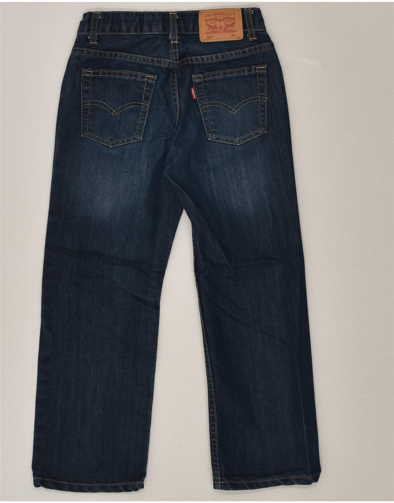 LEVI'S Boys 505 Regular Wide Leg Jeans 6-7 Years W22 L20 Blue Cotton | Vintage Levi's | Thrift | Second-Hand Levi's | Used Clothing | Messina Hembry 