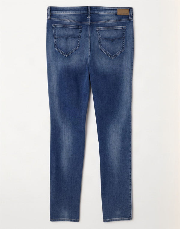 Diesel Womens Skinzee Regular Waist Slim Skinny Jeans W33 L30 Blue Cotton
