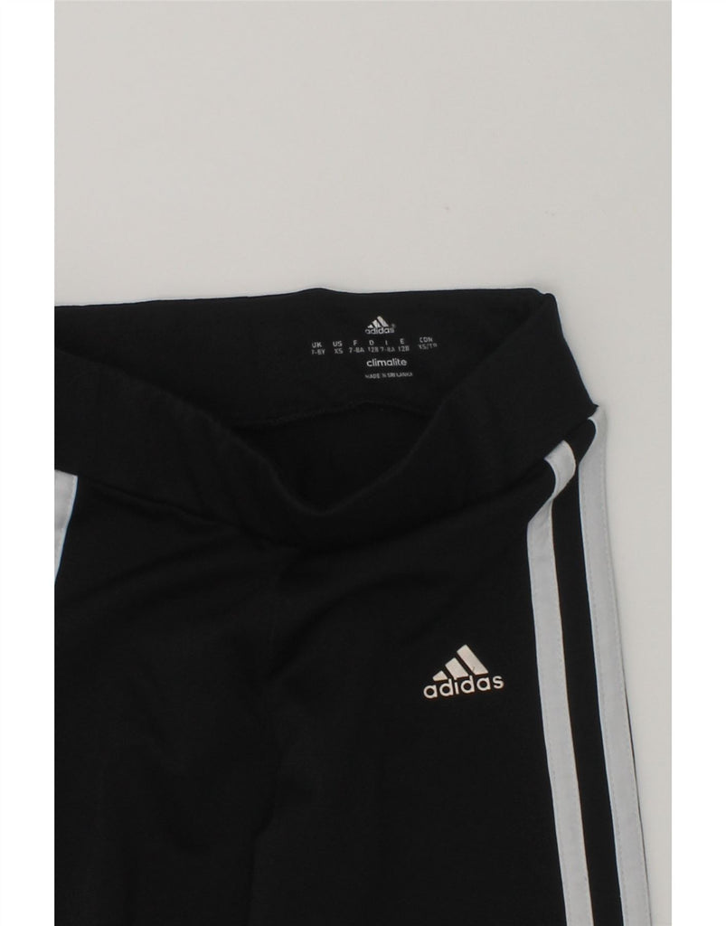 ADIDAS Girls Climalite Capri Tracksuit Trousers 7-8 Years Black | Vintage Adidas | Thrift | Second-Hand Adidas | Used Clothing | Messina Hembry 