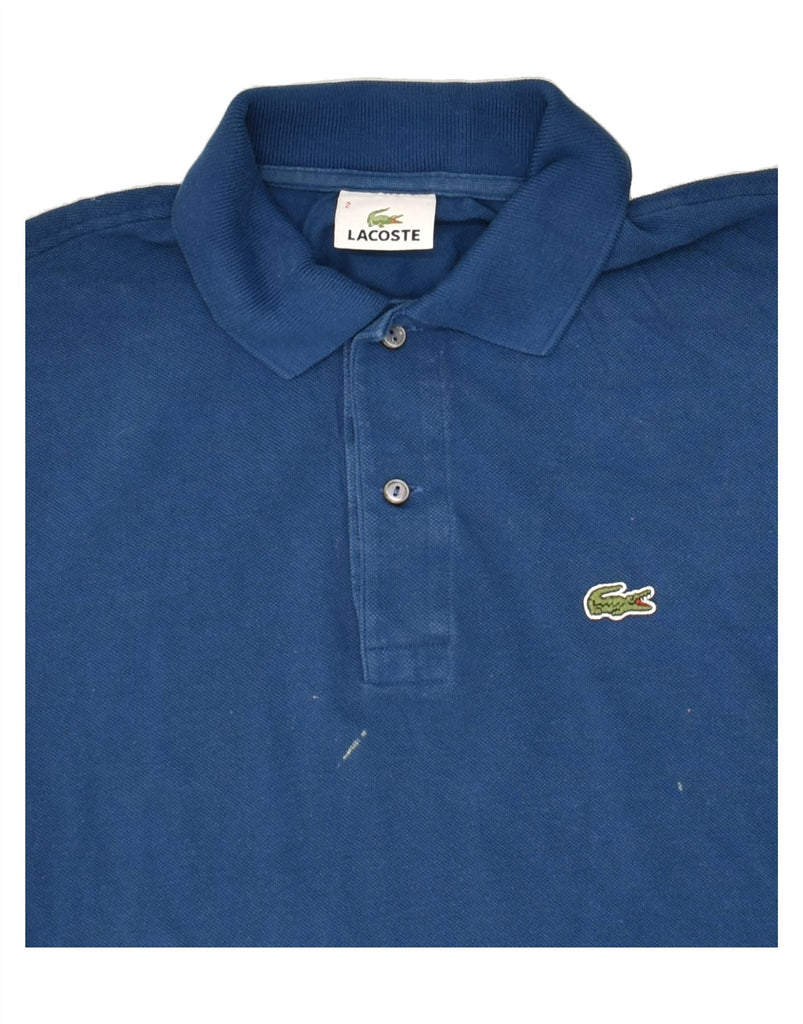 LACOSTE Mens Polo Shirt Size 2 XS Navy Blue Cotton | Vintage Lacoste | Thrift | Second-Hand Lacoste | Used Clothing | Messina Hembry 