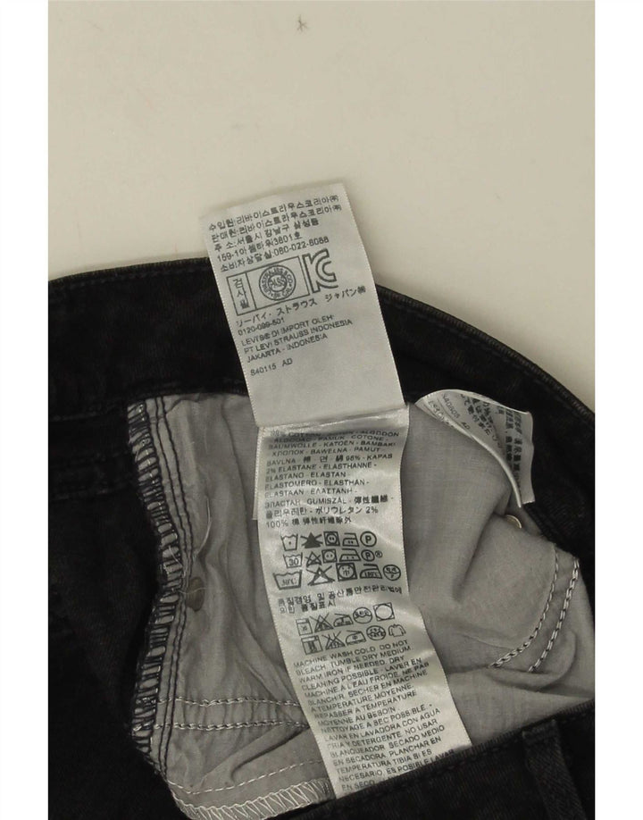 Levi's Womens Skinny Jeans W30 L32 Black Cotton