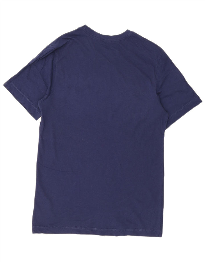 NIKE Mens Graphic T-Shirt Top Small Navy Blue Cotton