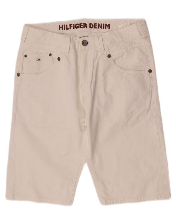 Tommy Hilfiger Mens Denim Shorts W32 Medium  White Cotton