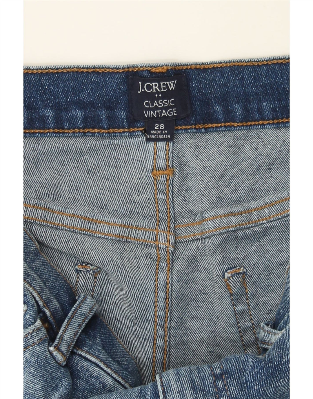 J. CREW Womens Classic Fit Slim Jeans W28 L27 Blue Cotton Vintage J. Crew and Second-Hand J. Crew from Messina Hembry 