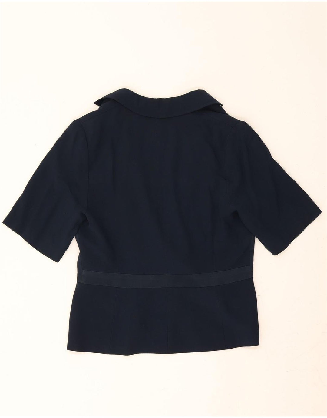GIANFRANCO FERRE Womens Short Sleeve Blazer Jacket UK 14 Medium Navy Blue Vintage Gianfranco Ferre and Second-Hand Gianfranco Ferre from Messina Hembry 