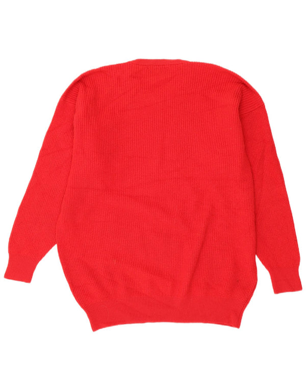 Pringle Mens Crew Neck Jumper Sweater XL Red Lambswool