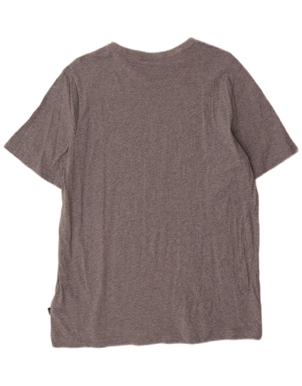 Puma Mens Graphic T-Shirt Top Large Grey Flecked Cotton