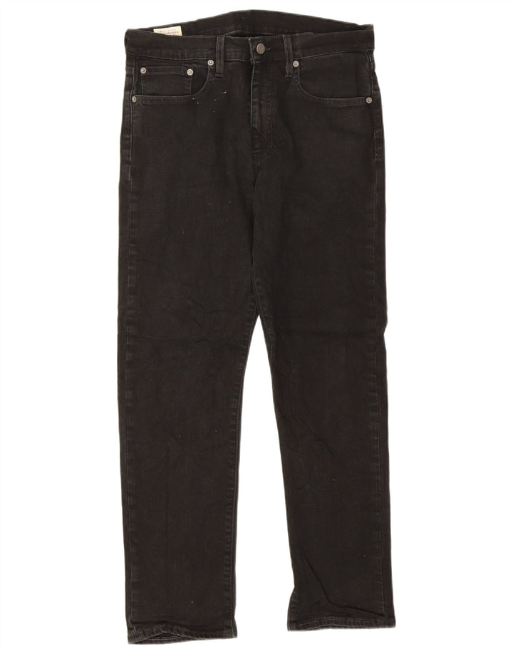 Levi's Womens Straight Jeans W32 L30 Black Cotton
