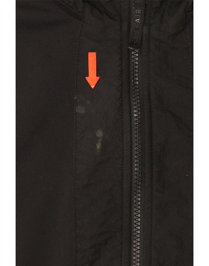 NIKE Boys Graphic Zip Neck Pullover Tracksuit Top 13-14 Years XL Black Vintage Nike and Second-Hand Nike from Messina Hembry 