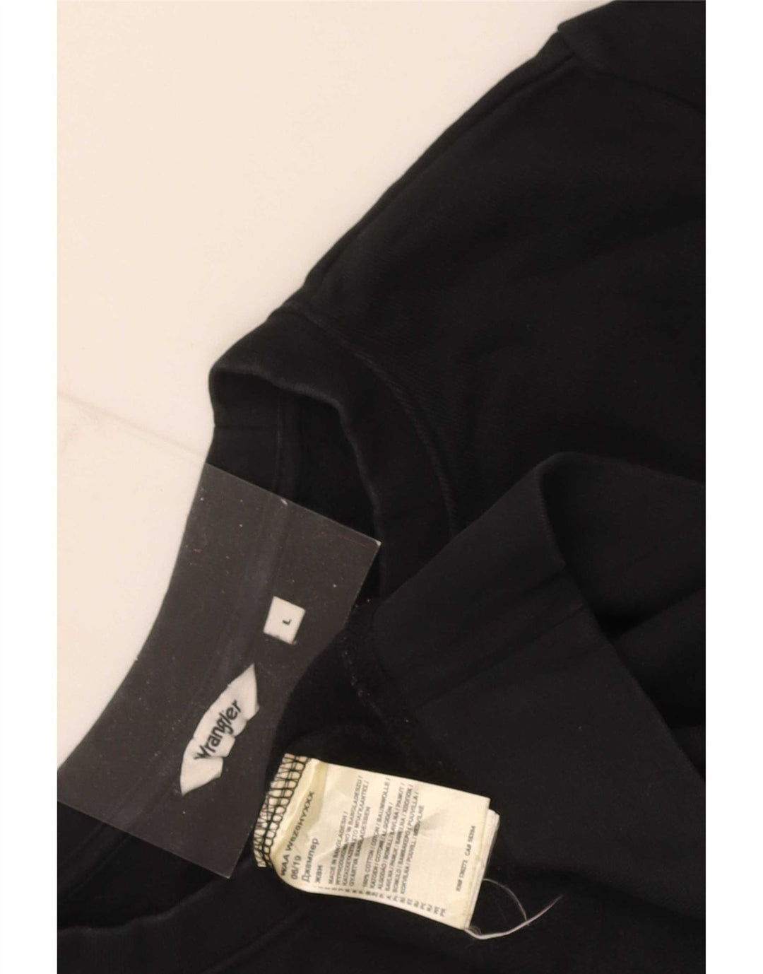 Wrangler Womens Graphic Sweatshirt Jumper UK 16 Large Black Cotton