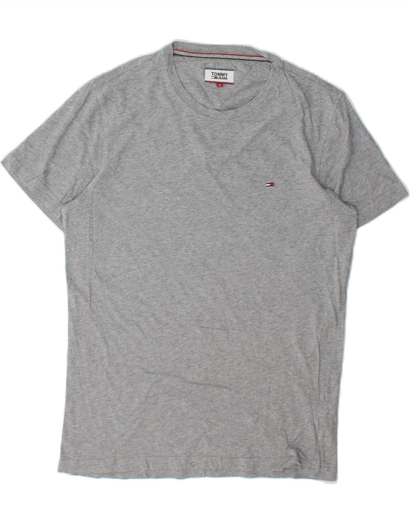 TOMMY HILFIGER Mens T-Shirt Top Medium Grey Cotton Vintage Tommy Hilfiger and Second-Hand Tommy Hilfiger from Messina Hembry 