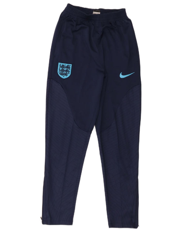 Nike Mens England National Football Team Tracksuit Trousers Small Navy Blue