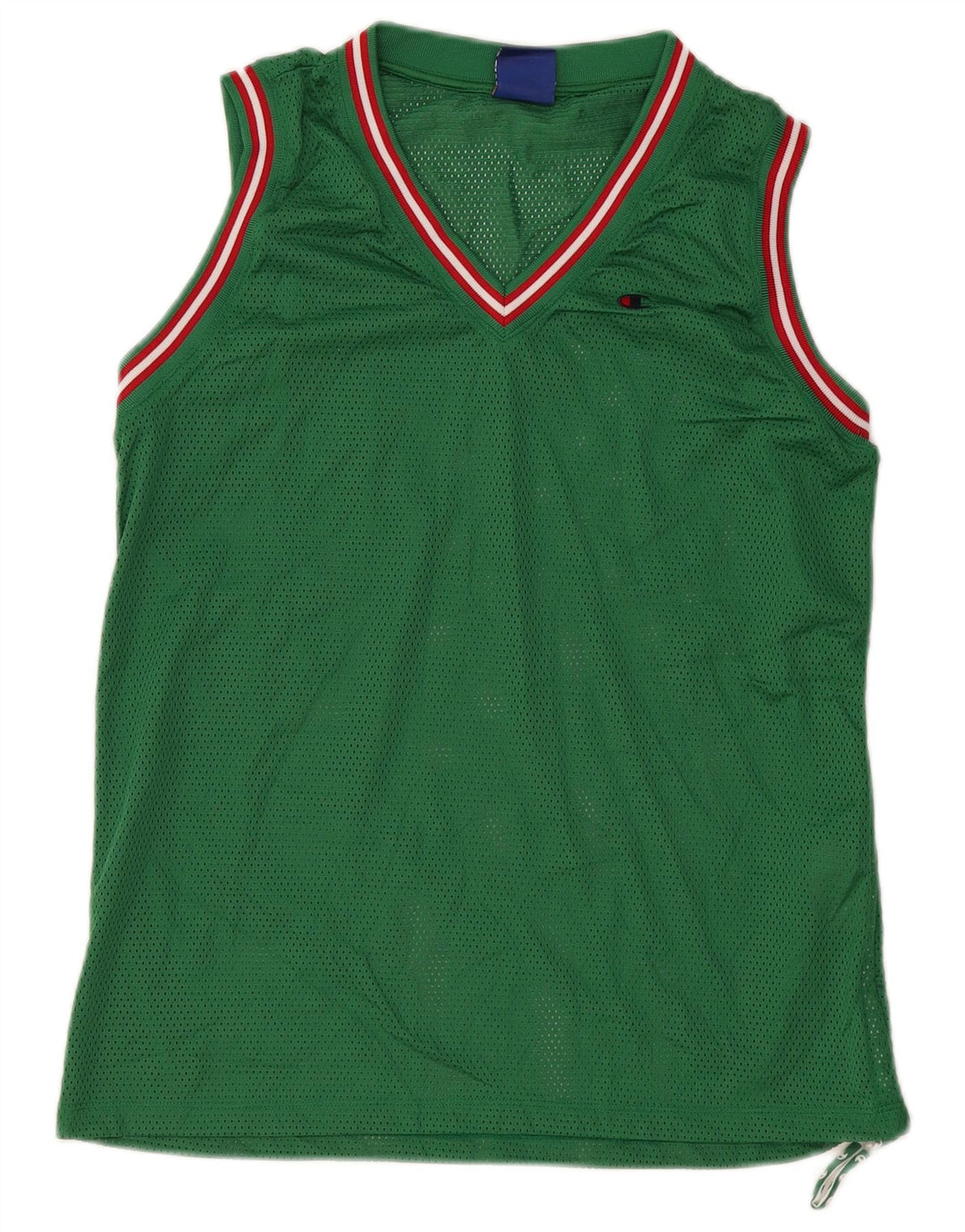 CHAMPION Womens Vest Top UK 14 Medium Green Polyester