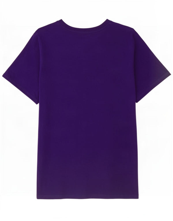Adidas Mens Graphic T-Shirt Top Medium Purple Cotton