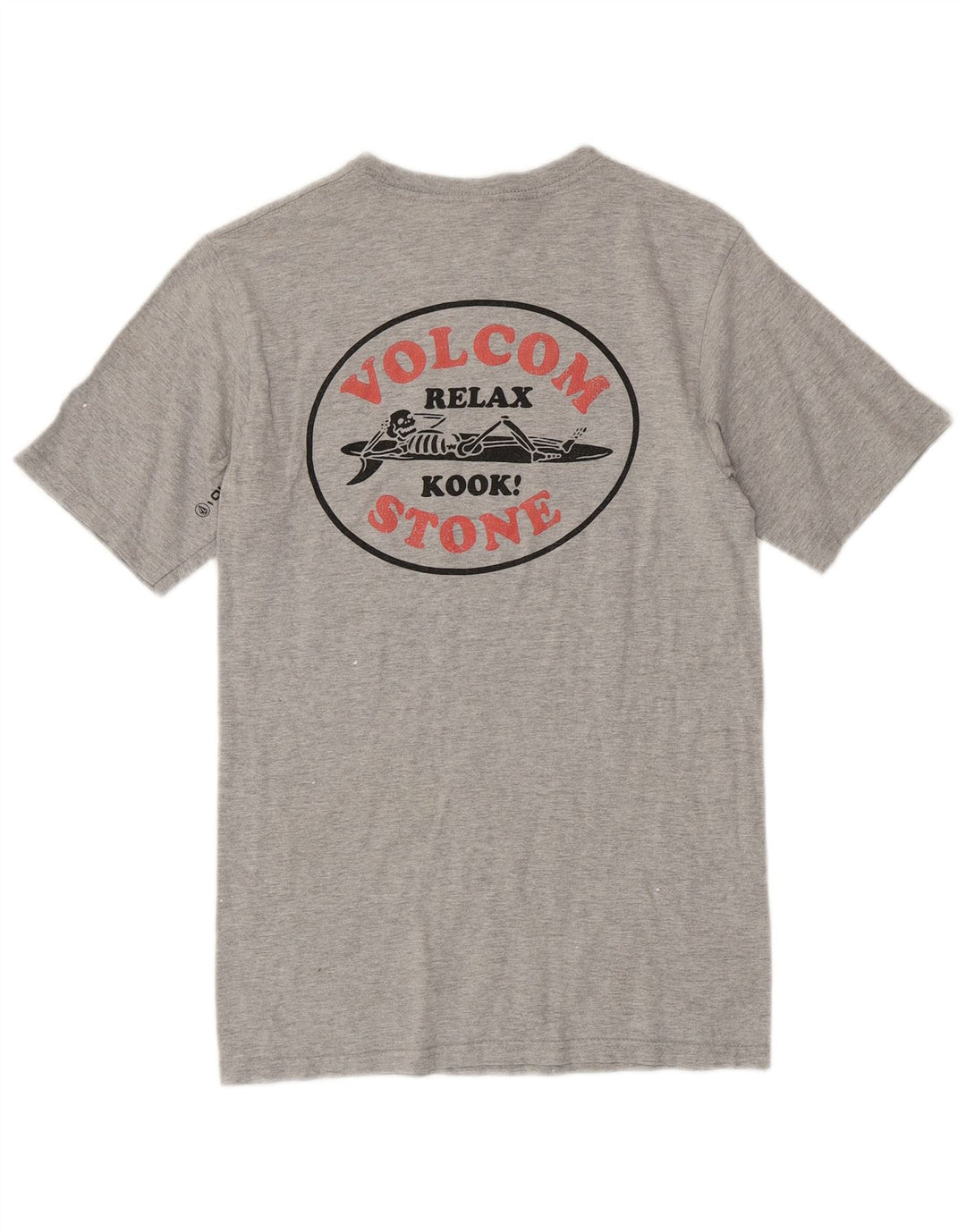 Volcom Mens Graphic T-Shirt Top Small Grey Cotton