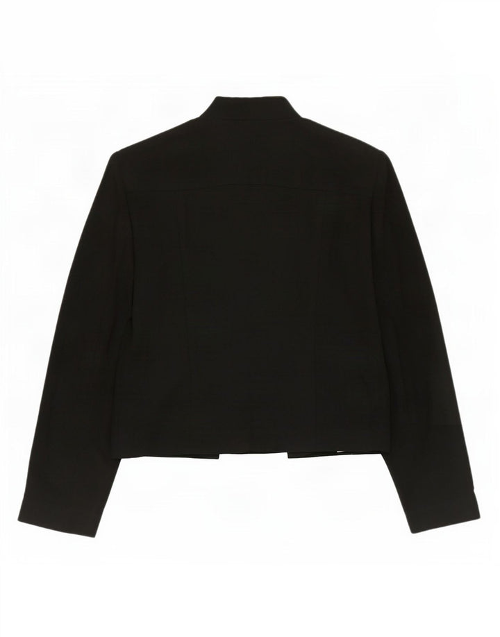 Marks & Spencer Womens Open Blazer Jacket UK 10 Small Black