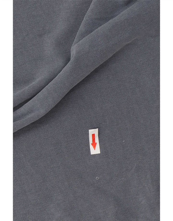 Massimo Dutti Mens Polo Shirt Small Navy Blue Cotton