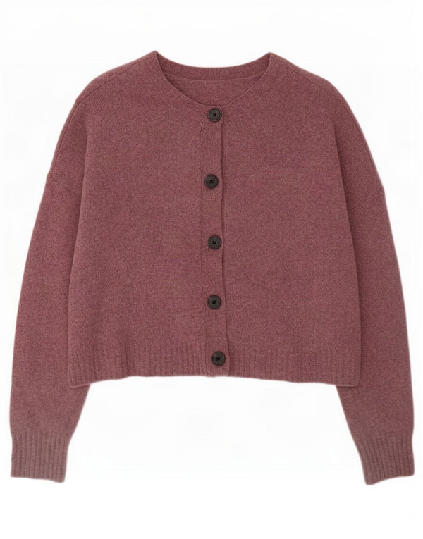 Whistler Womens Cardigan Sweater UK 16 Large Purple Wool