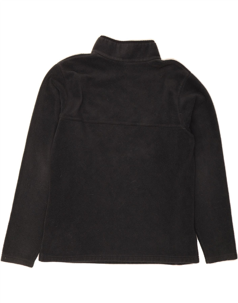 COLUMBIA Mens Button Neck Fleece Jumper XL Black Polyester Vintage Columbia and Second-Hand Columbia from Messina Hembry 