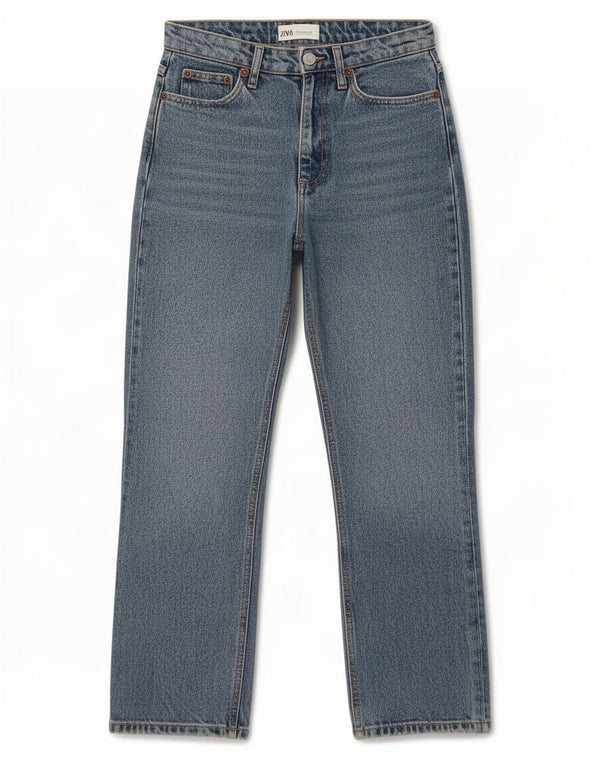 Zara Womens Bootcut Jeans EU 36 XS W26 L26 Blue Cotton