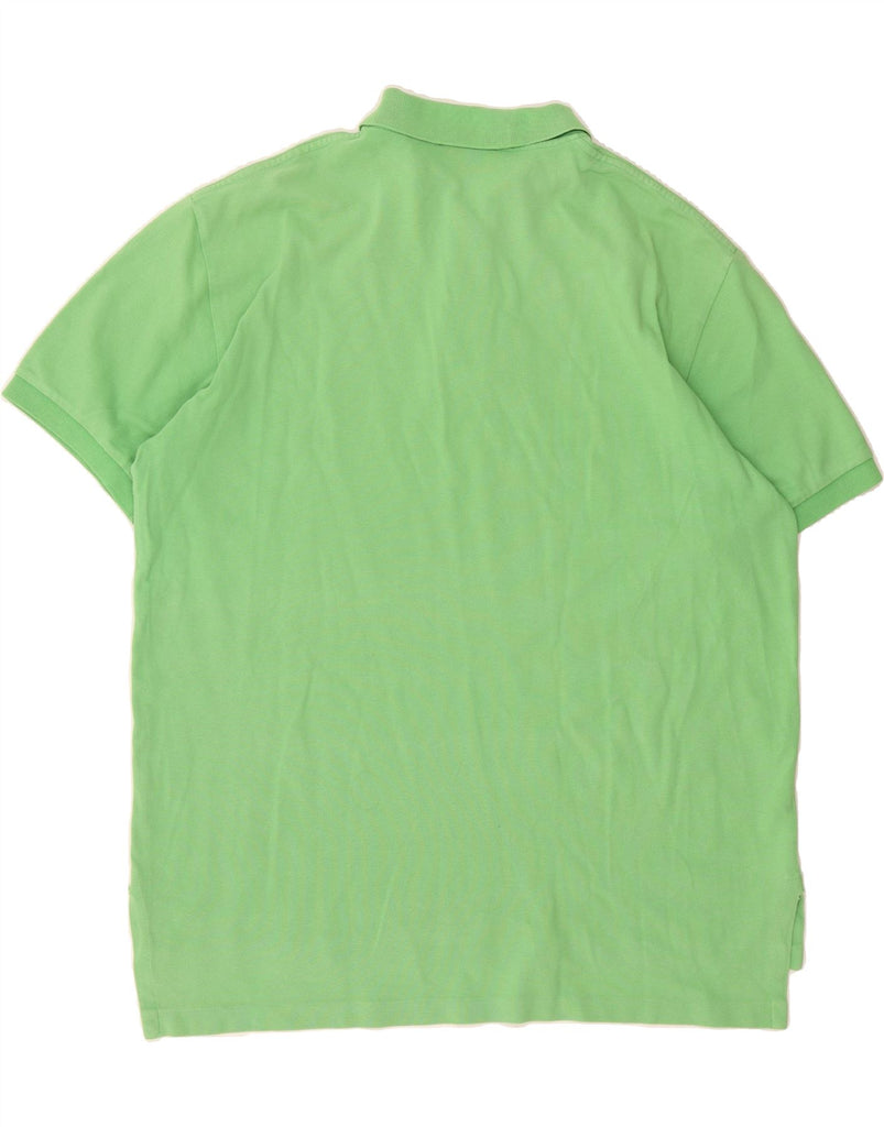 POLO RALPH LAUREN Mens Polo Shirt Large Green Cotton Vintage Polo Ralph Lauren and Second-Hand Polo Ralph Lauren from Messina Hembry 
