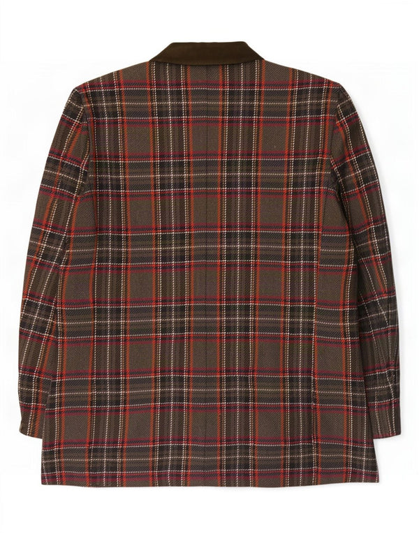 Clementino Womens 3 Button Blazer Jacket IT 42 Medium Multicoloured Check