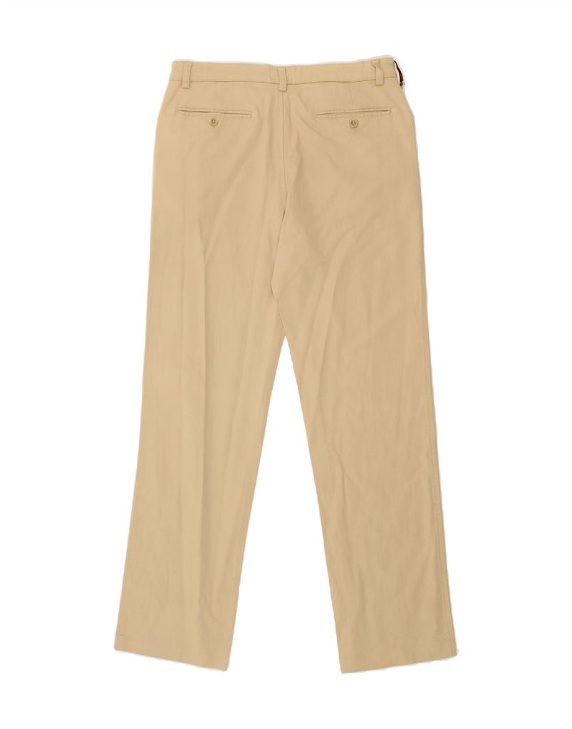 TRUSSARDI Mens Straight Casual Trousers IT 48 Medium W32 L31 Beige Cotton Vintage Trussardi and Second-Hand Trussardi from Messina Hembry 