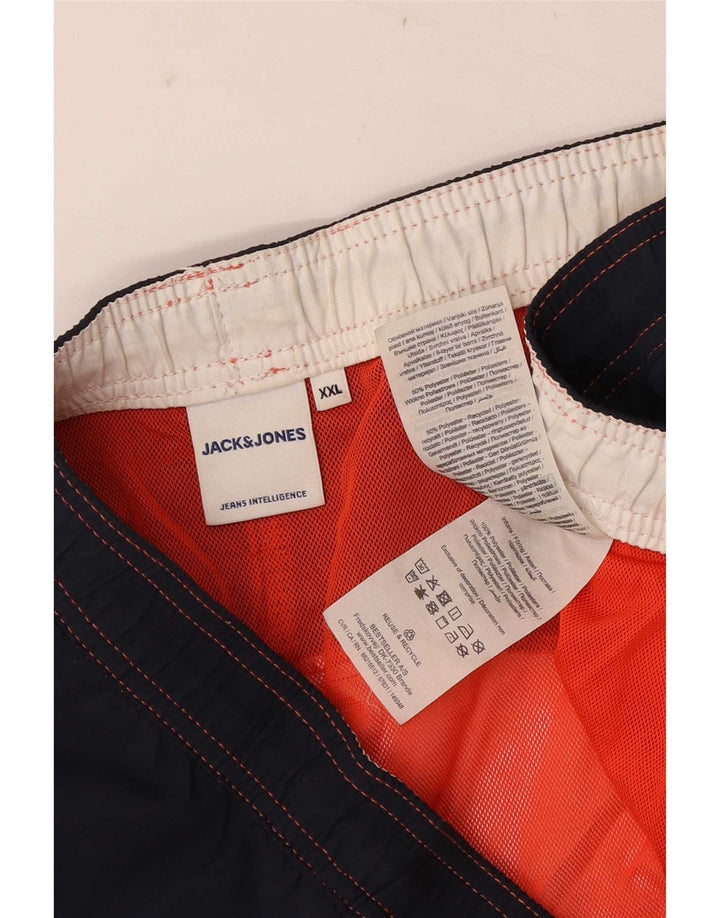 Jack & Jones Mens Swimming Shorts 2XL Multicoloured Striped Polyester